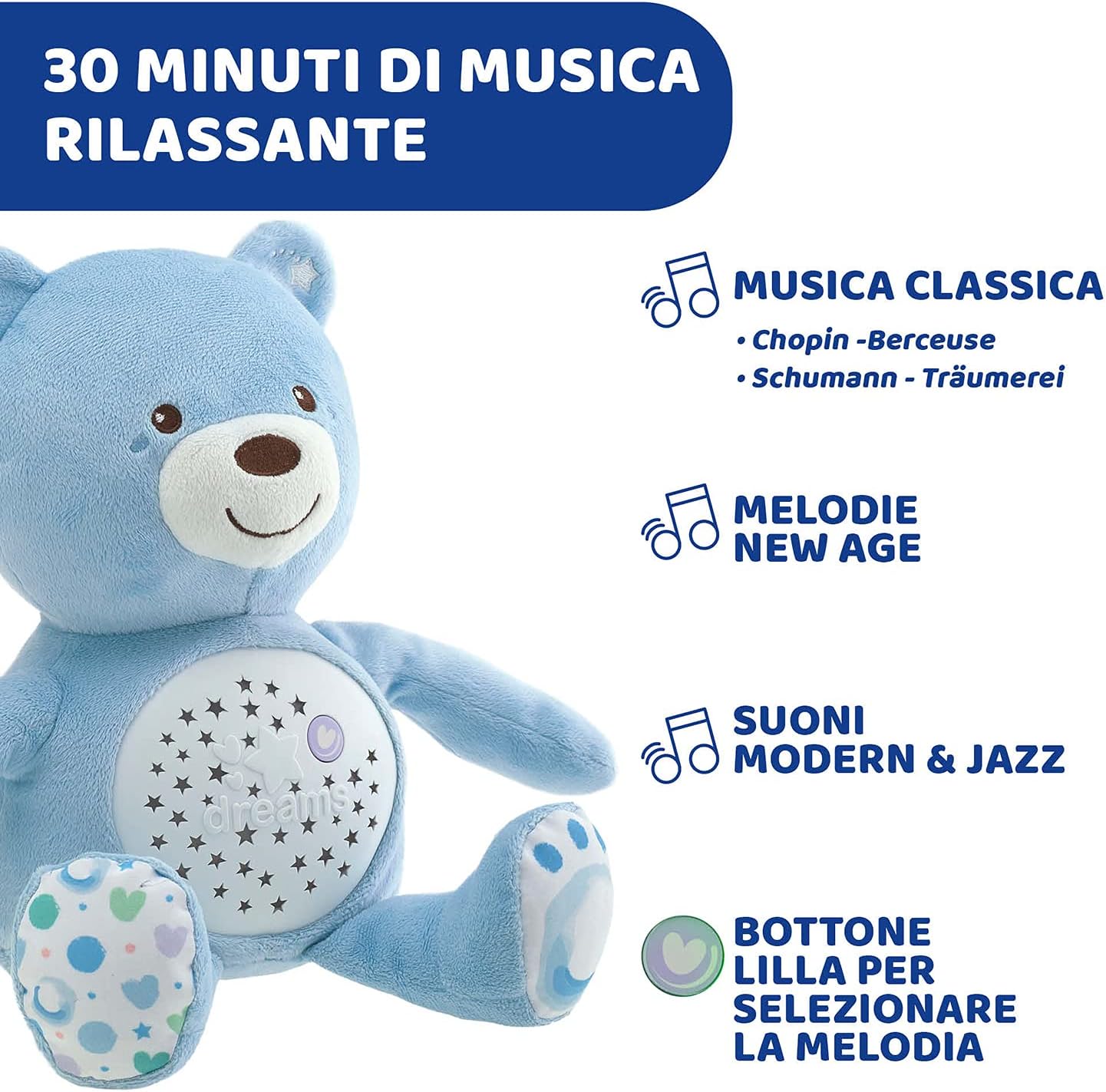 Thumbnail 2 de Chicco First Dreams Orsacchiotto Peluche