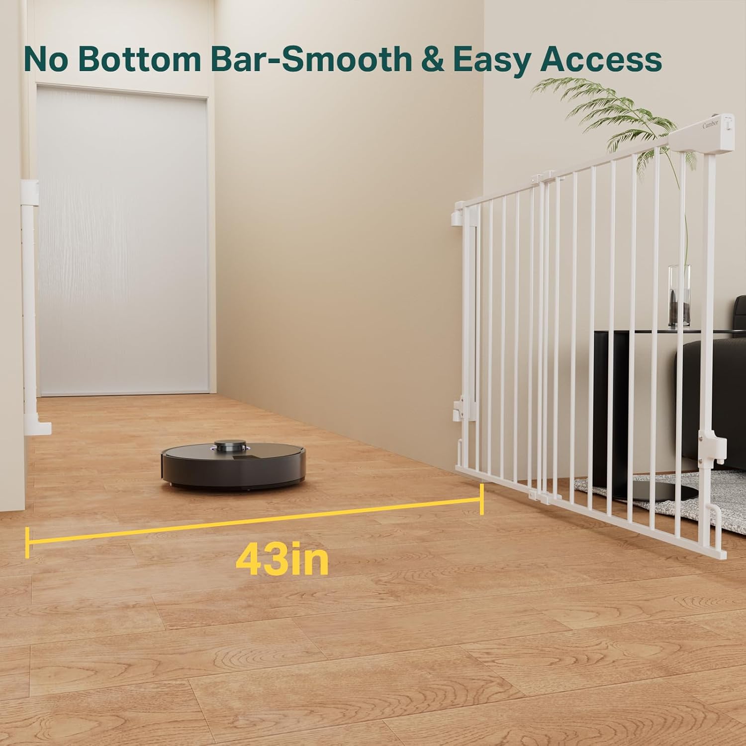 Thumbnail 1 de Cumbor 29.2–43" Baby Gate for Stairs