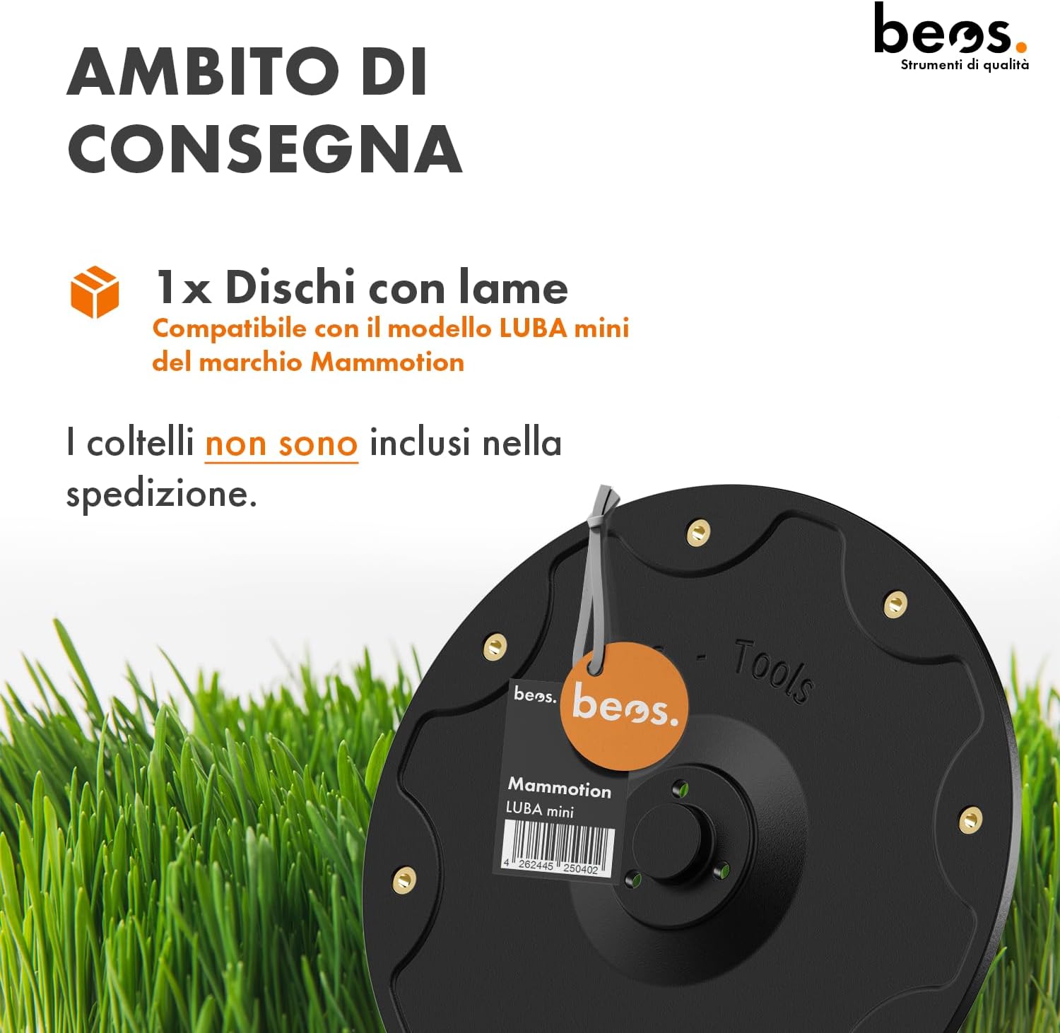 Thumbnail 2 de BEOS Dischi di taglio premium per robot tosaerba (compatibili Mammotion LUBA Mini) con vassoio per 8 lame, Ø 172 mm