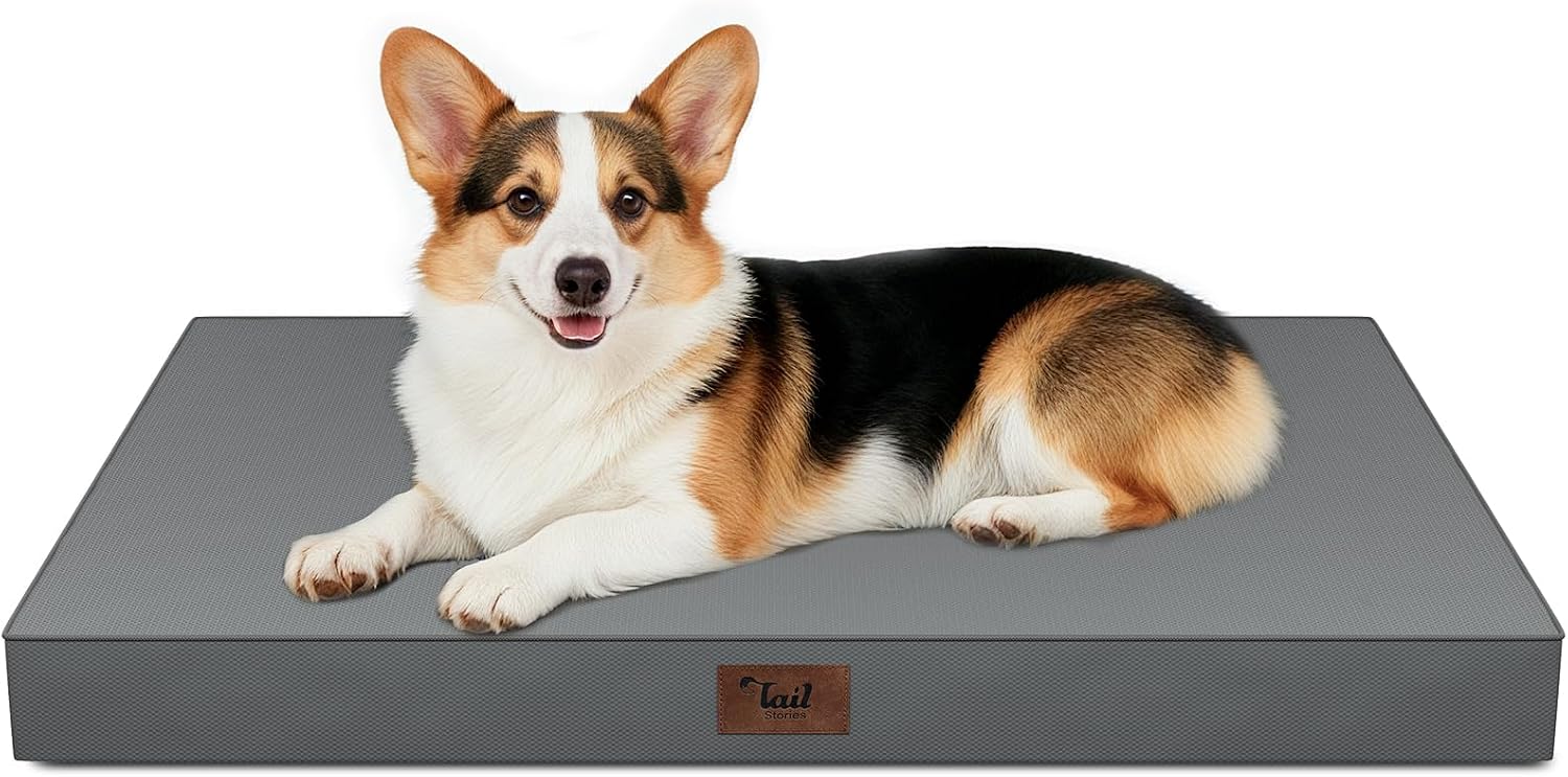 Detalle de Tail Stories Orthopedic Dog Bed, 1680D Oxford