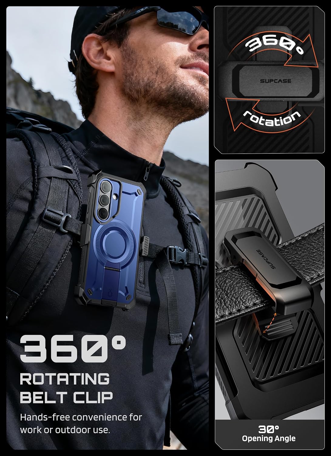 Thumbnail 6 de SUPCASE SUP-Galaxy2026-S26-MagPro-SP-2Set-Black Galaxy S26 Case with Kickstand