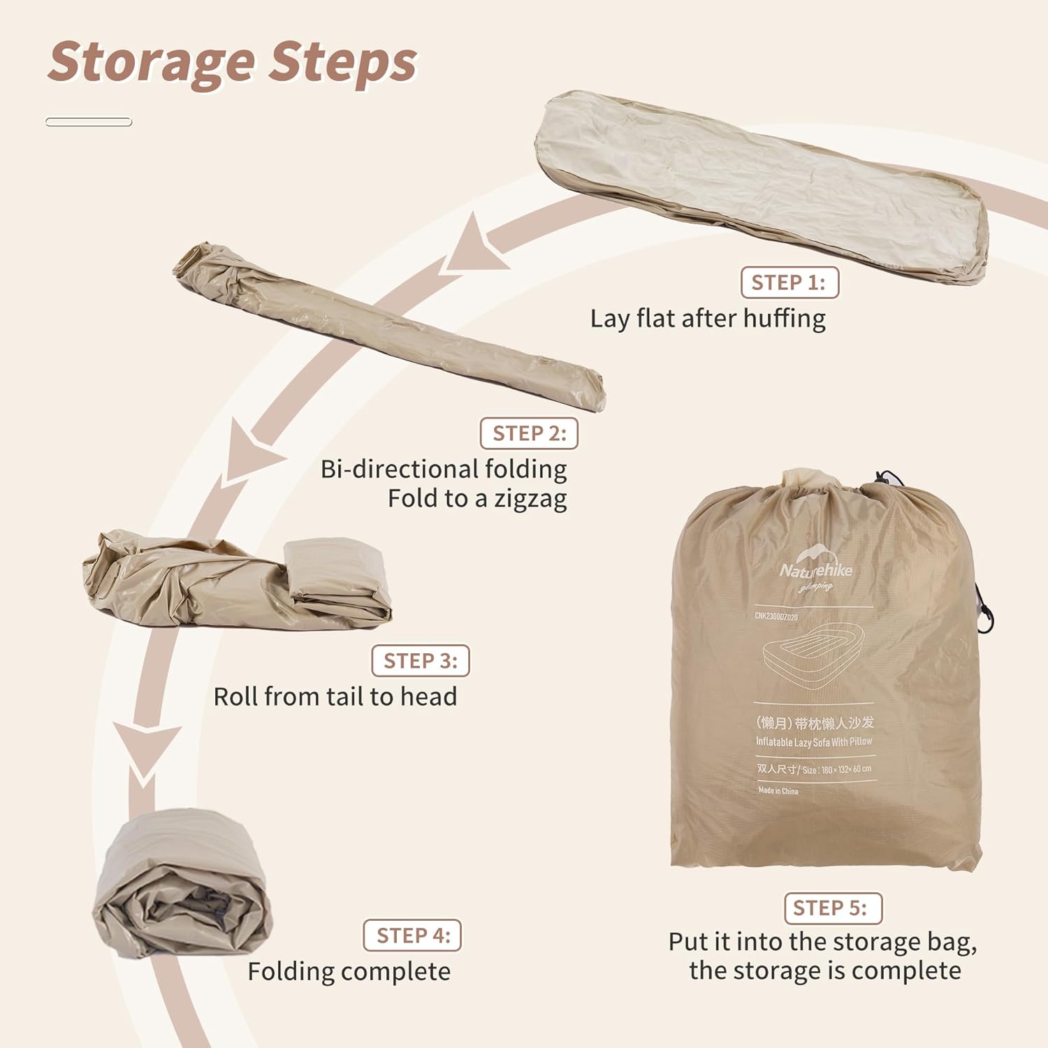 Thumbnail 6 de Naturehike Divano gonfiabile: comfort versatile per casa, campeggio e picnic