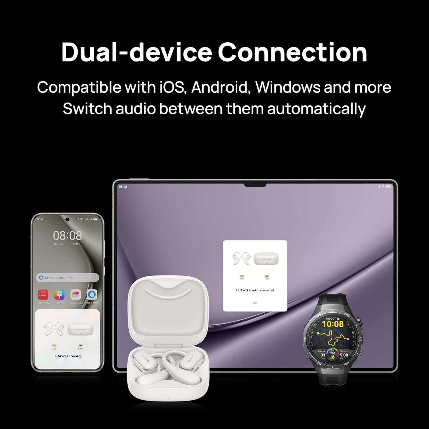 Thumbnail 6 de HUAWEI FreeArc Open-Ear Earbuds: Secure Fit, Open-Design Comfort & Long Battery