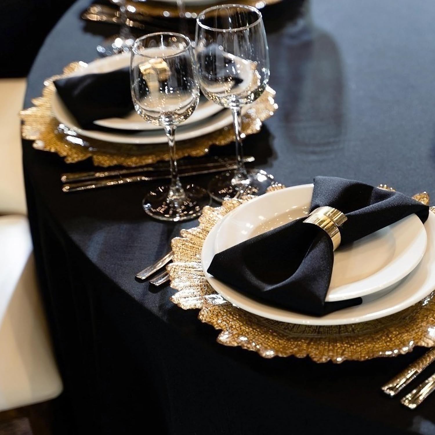Detalle 2 de sancua 90-inch Round Tablecloth 6 Pack 🍽