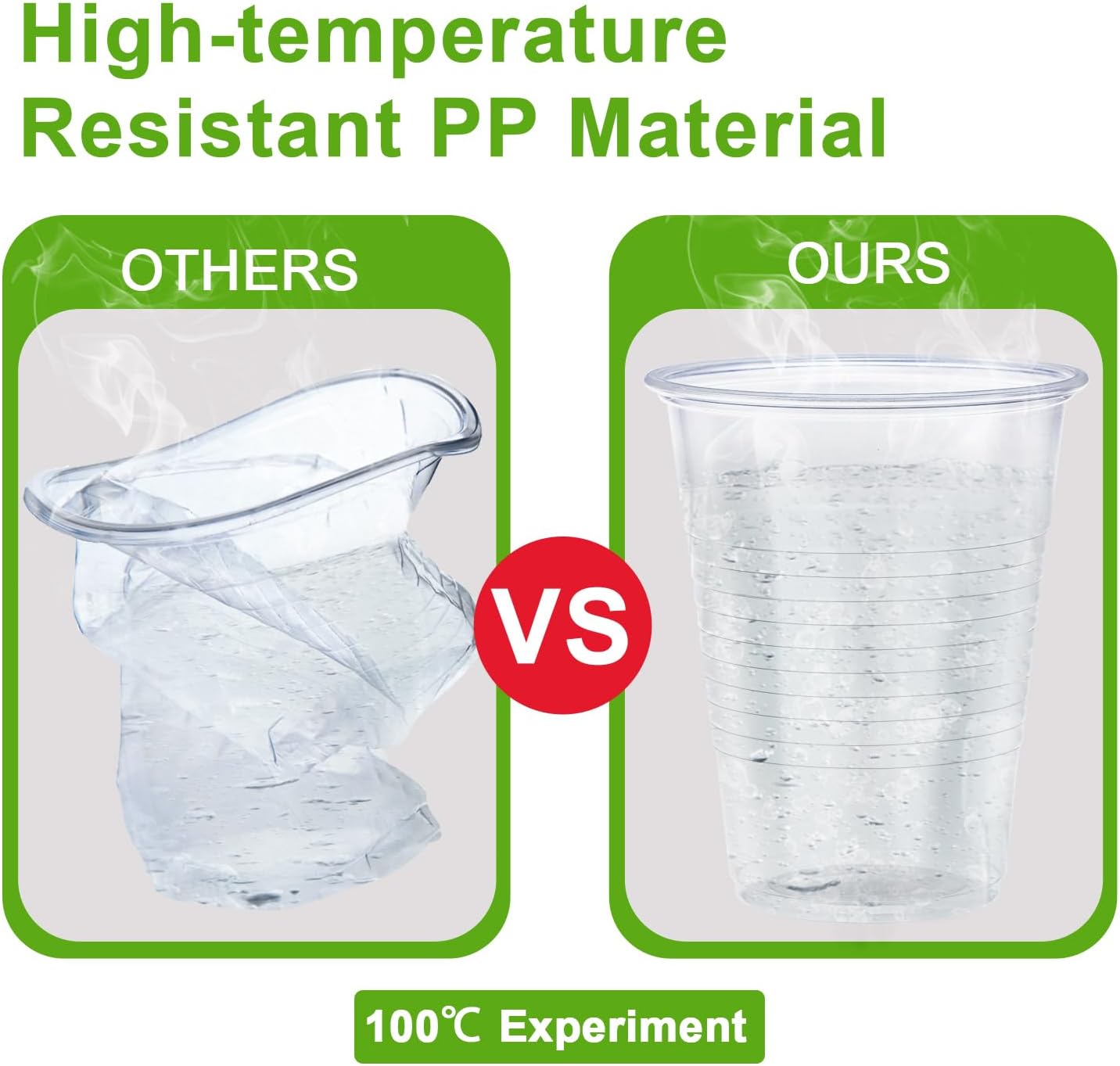 Thumbnail 2 de Clawsoff 9 oz Clear Disposable Plastic Cups (500-Pack) for Parties, Travel, and Events