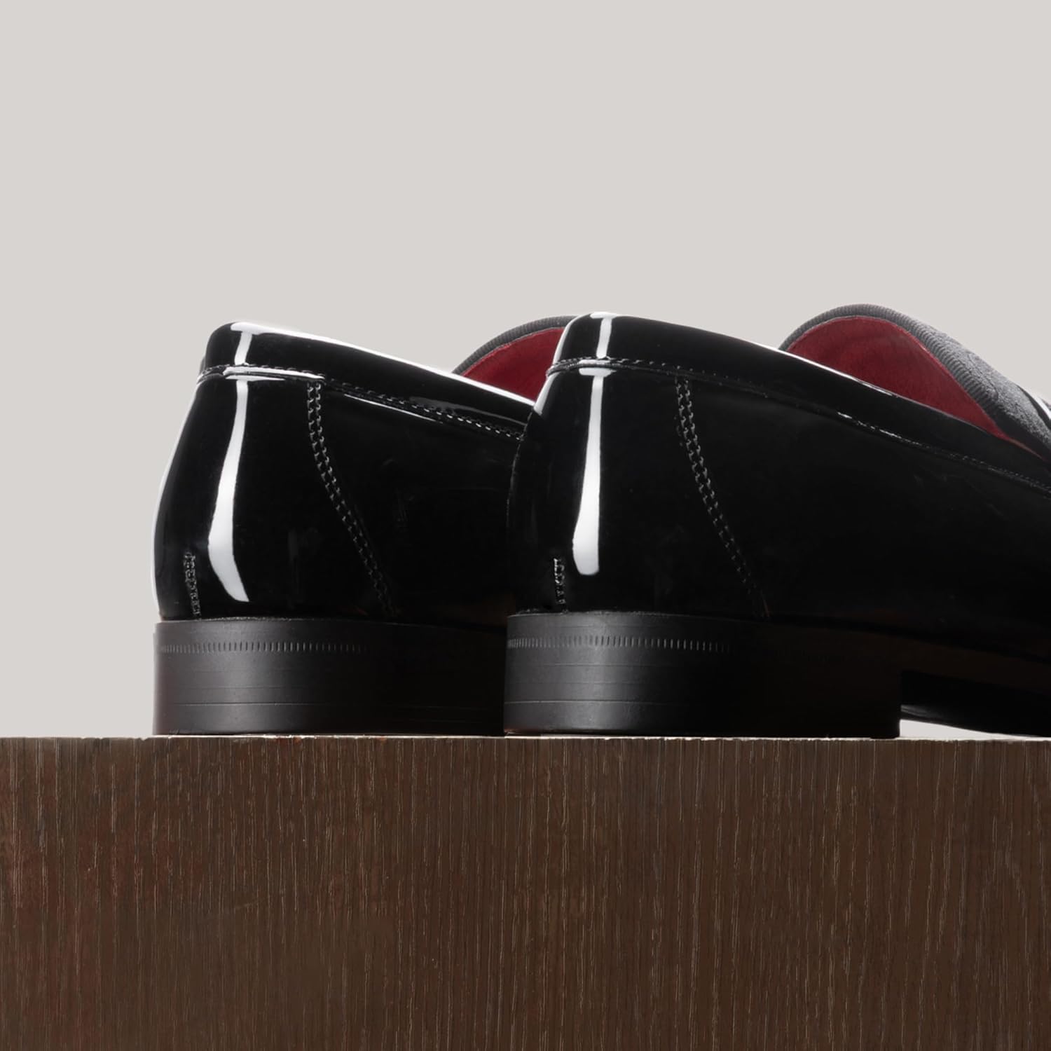 Thumbnail 3 de Bruno Marc Tuxedo Patent Loafers for Men