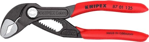 Detalle de KNIPEX Cobra Hightech-Wasserpumpenzange auf SB-Karte 87 01 125 SB – präzise, selbstklemmend, langlebig