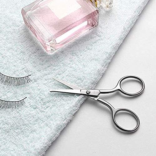 Detalle de LIVINGO 85 Nose Hair Scissors, Rounded Tips, Stainless Steel, Straight Blade