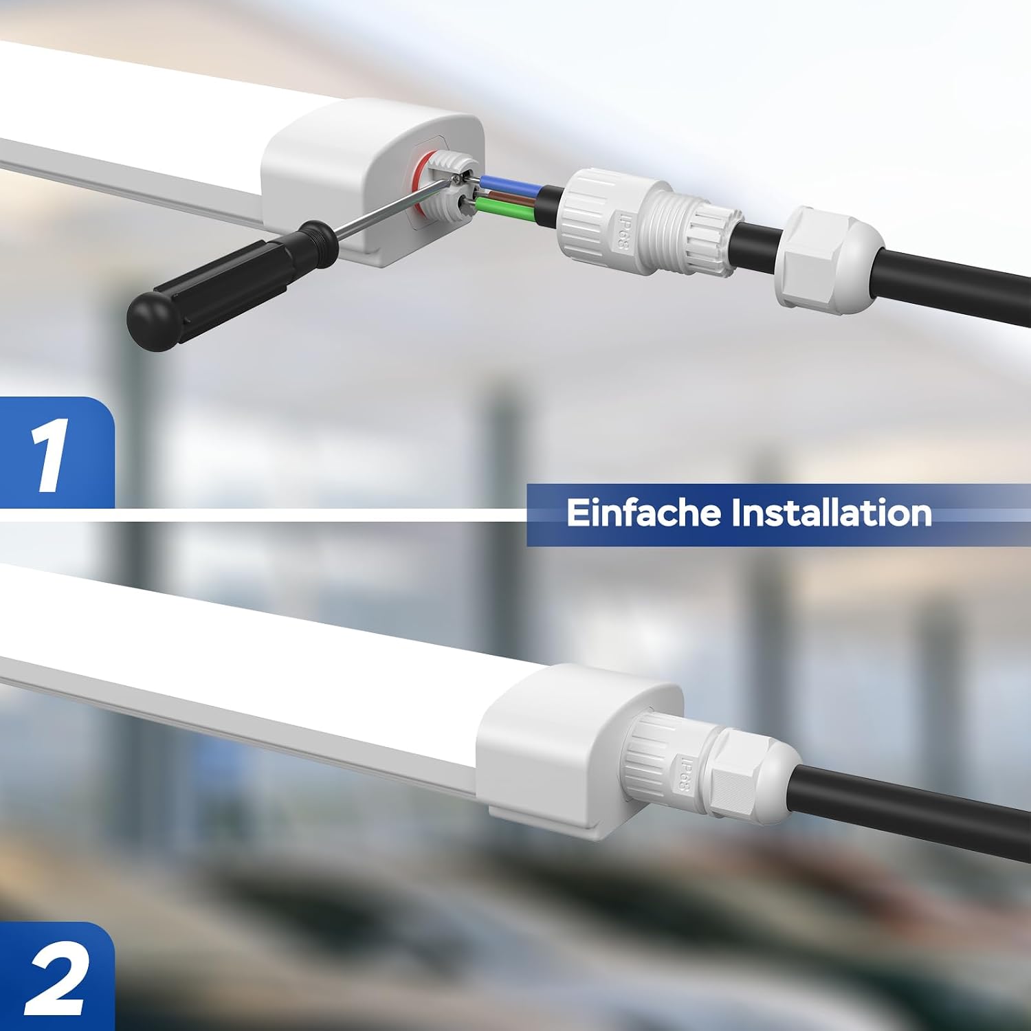 Thumbnail 4 de ANTENLICHT LED Feuchtraumleuchte 120 cm – 36 W, 4000 lm, IP65, Neutralweiß 4000K