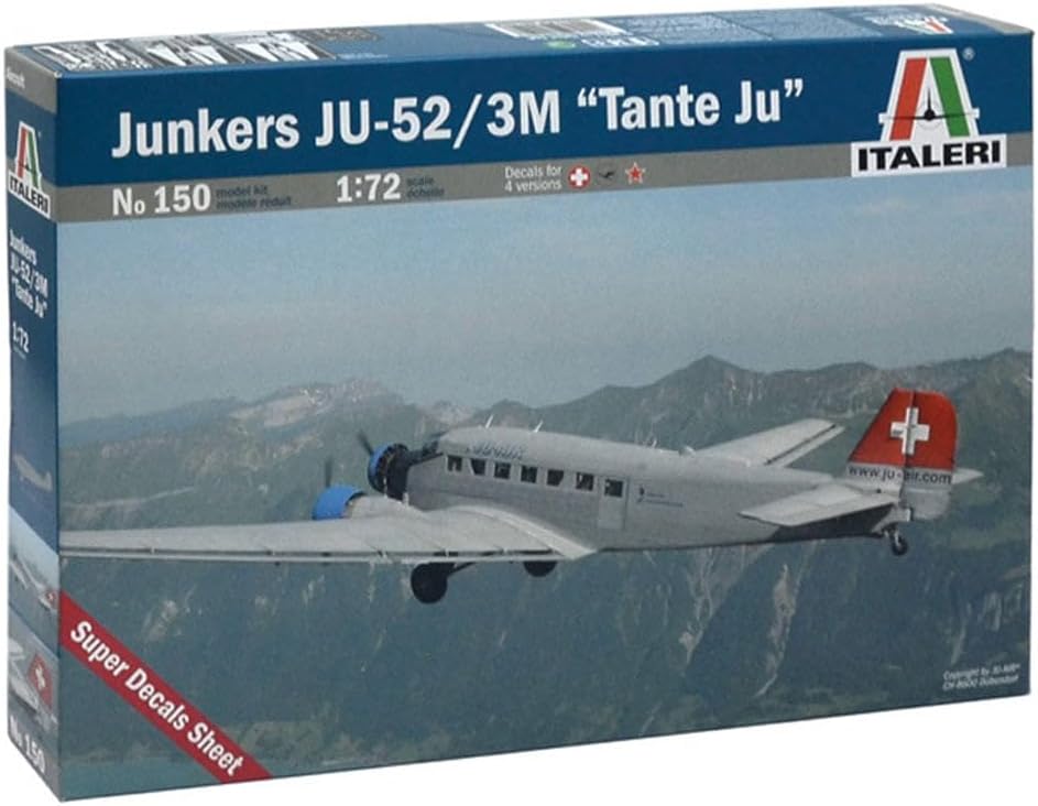 Detalle 2 de Italeri 510000150 – zestaw modelarski Junkers Ju-52/3m Lufthansa 1:72