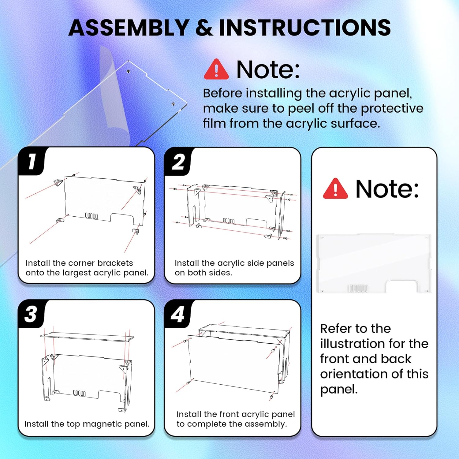 Thumbnail 1 de PlayVital Clear Acrylic Dust Cover for Nintendo Switch 2