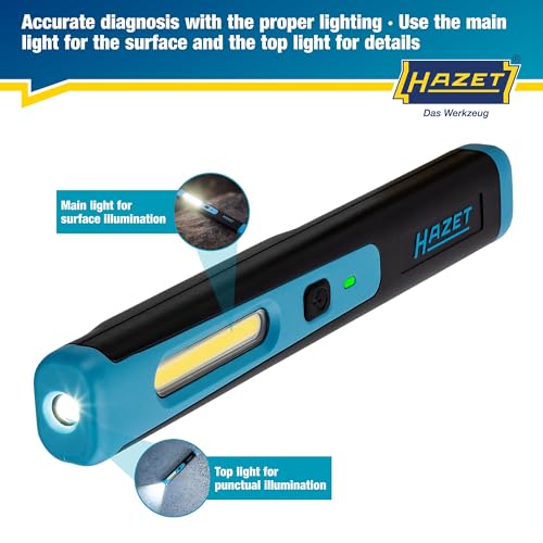 Detalle de Hazet LED penlight 1979-11 I: linterna de taller pequeña, potente y versátil
