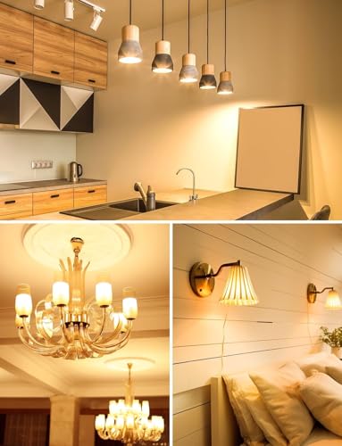Thumbnail 7 de Lepro Lot de 6 Ampoules LED E14-4,2W (40W équivalent) 470 lm - Blanc chaud 2700K - Non dimmable, format P45, culot vis E14