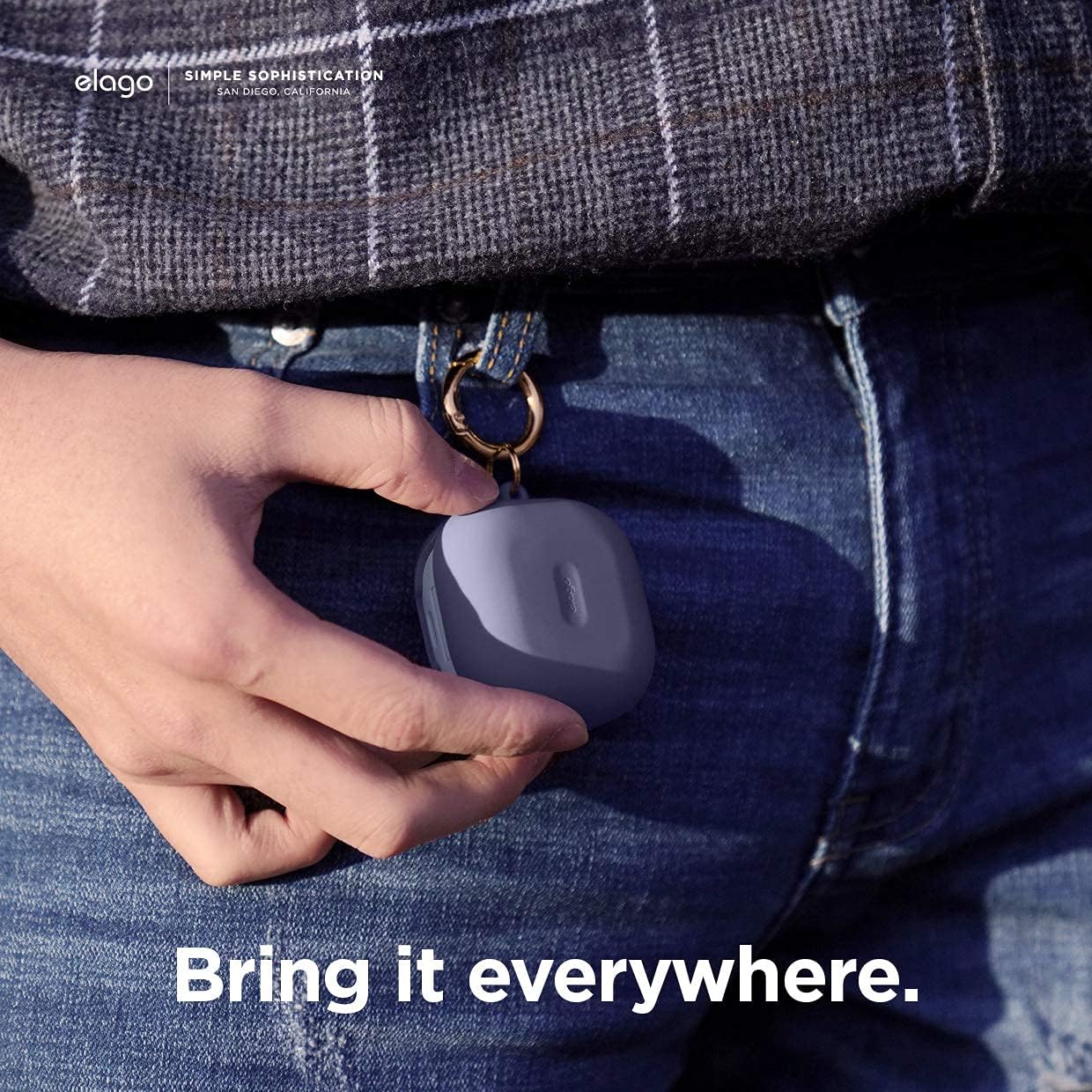 Thumbnail 2 de elago coque en silicone pour Samsung Galaxy Buds FE (2023) / Buds 2 Pro (2022) / Buds 2 (2021) / Buds Pro (2021) / Buds Live (2020) gris lavande