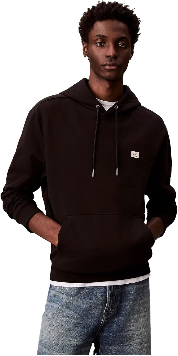 Detalle de Calvin Klein Felpa Terry Uomo con cappuccio