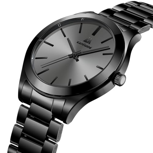 Detalle de LN LENQIN Orologio Uomo Acciaio Inox Analogico Quarzo Impermeabile 30M
