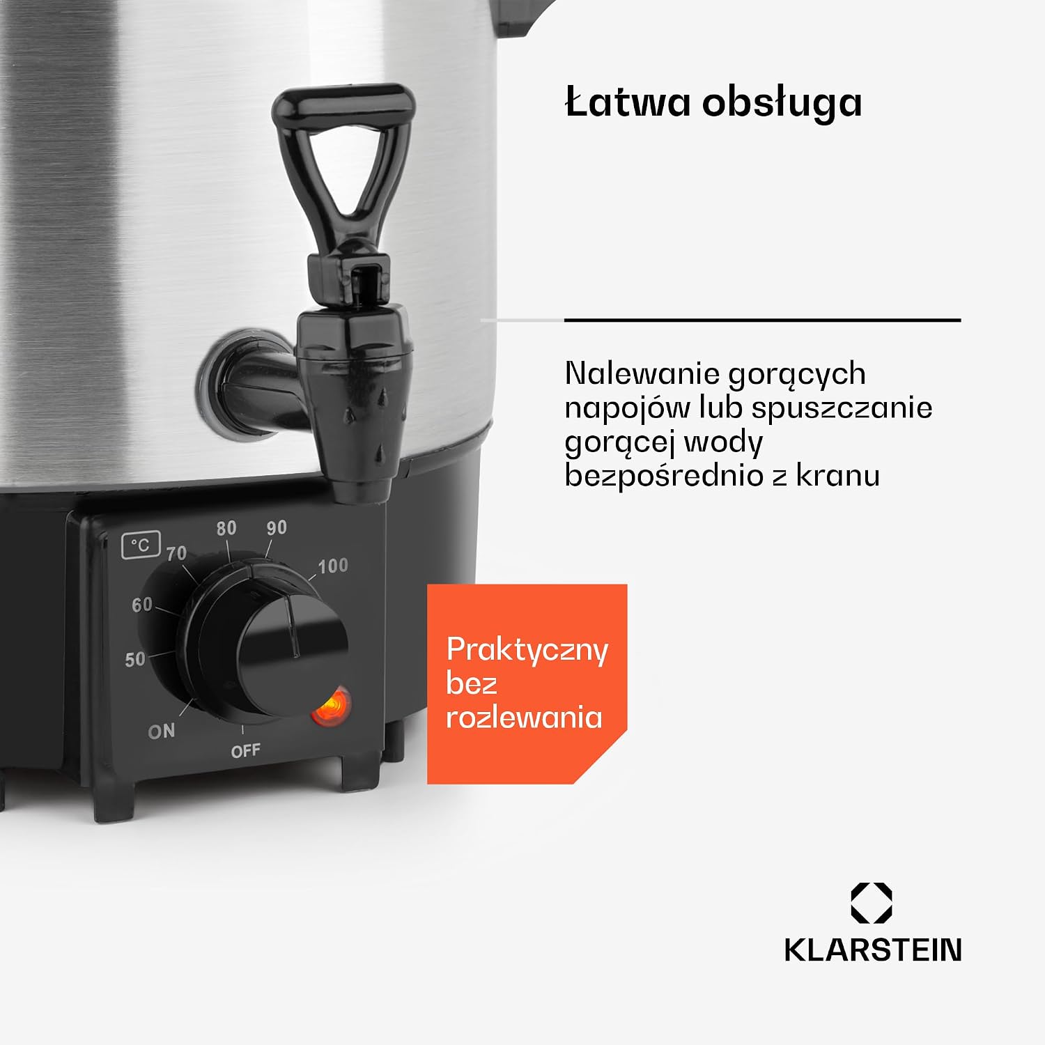 Detalle de Klarstein Biggie Eco konserveringsautomat och dryckesdispenser, 9 liter