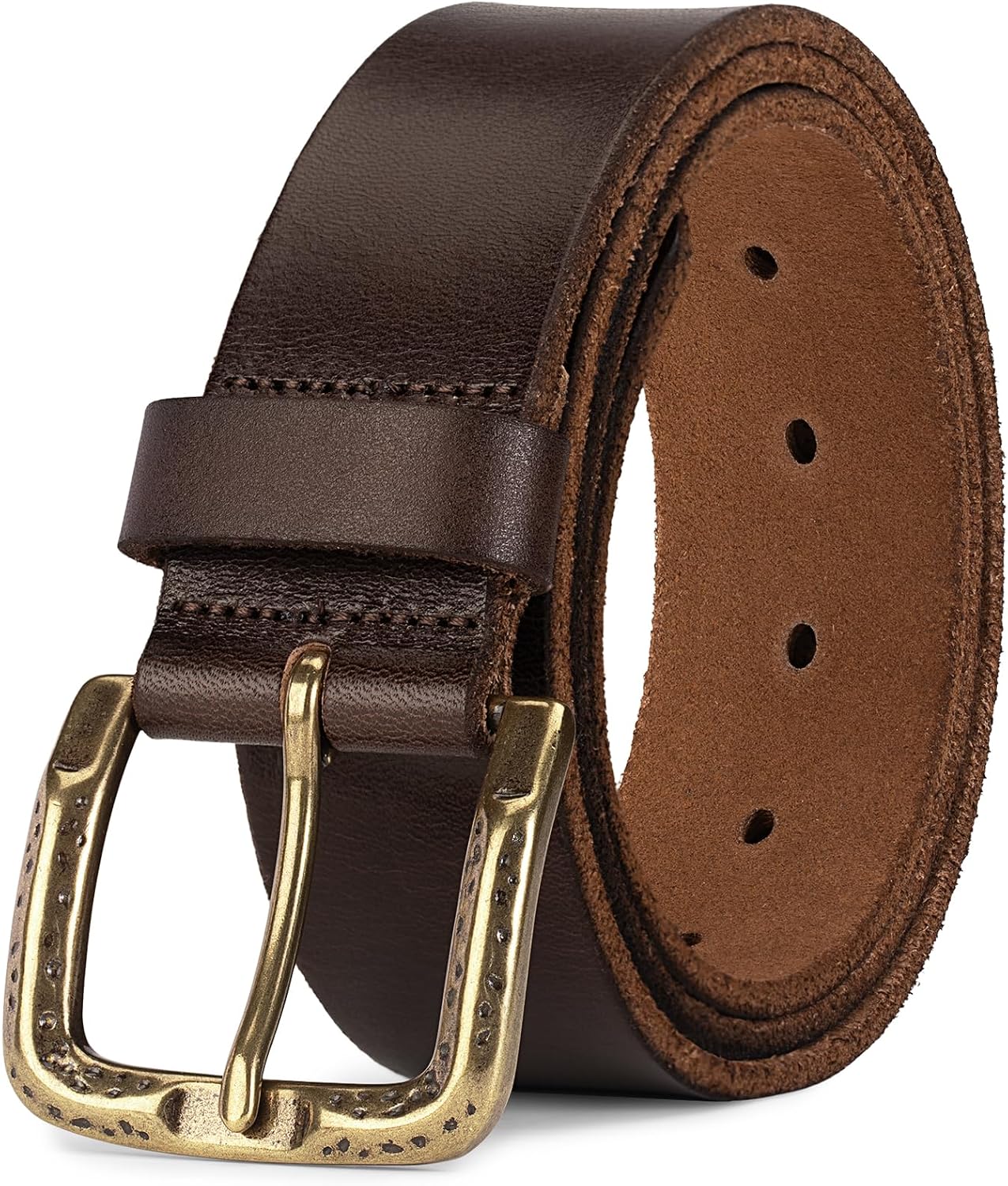 Thumbnail 5 de wolksprong Thicken Full Grain Leather Belt 5mm
