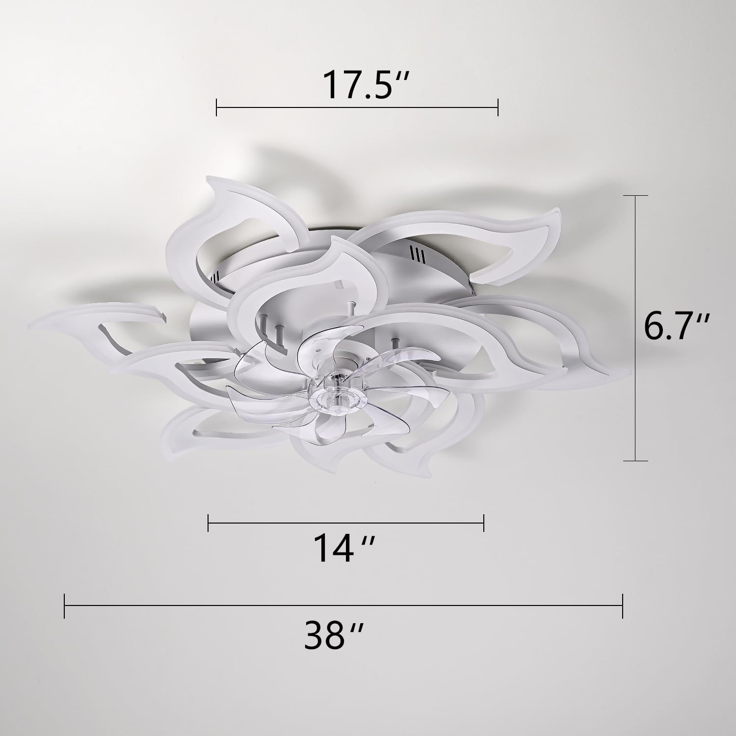 Detalle de ChenSolara 90cm LED ceiling fan light