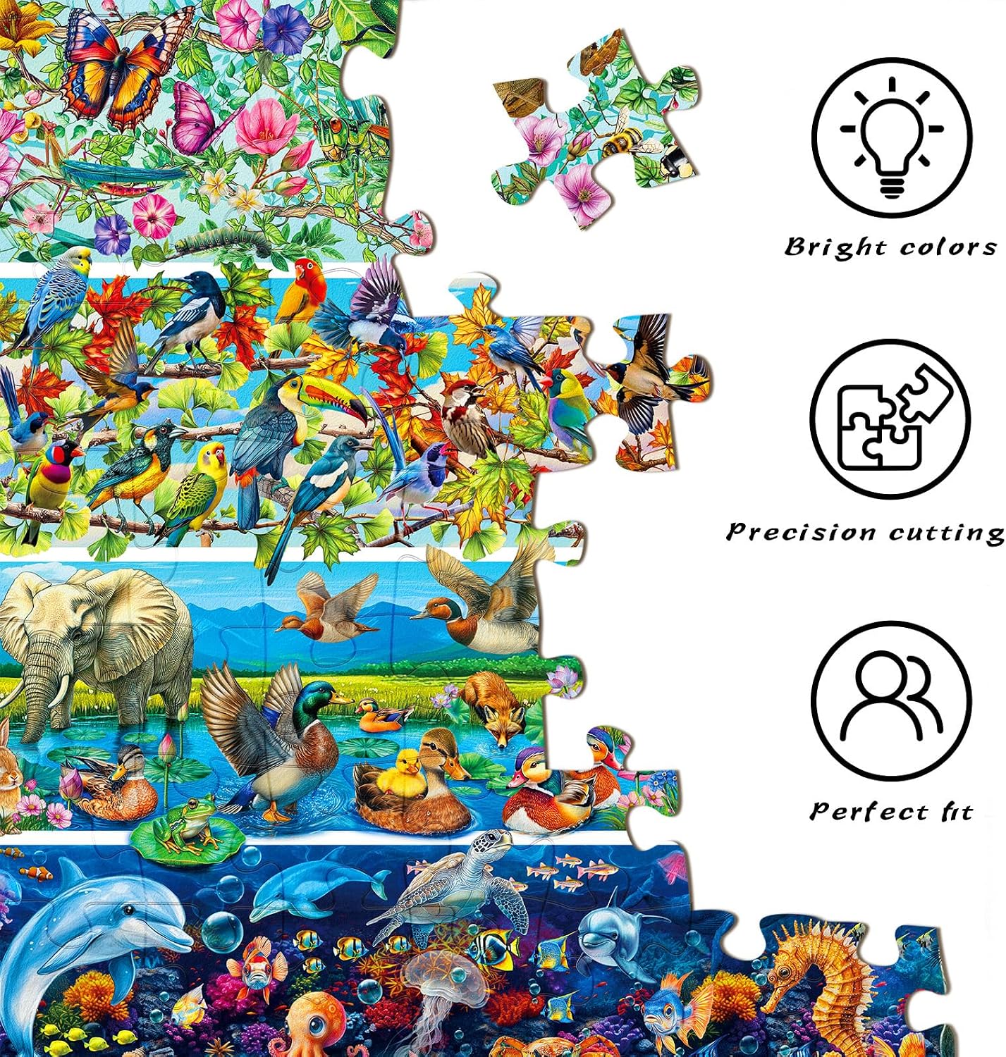 Thumbnail 6 de HUADADA 1000-piece All Things Have Spirits jigsaw puzzle 🧩