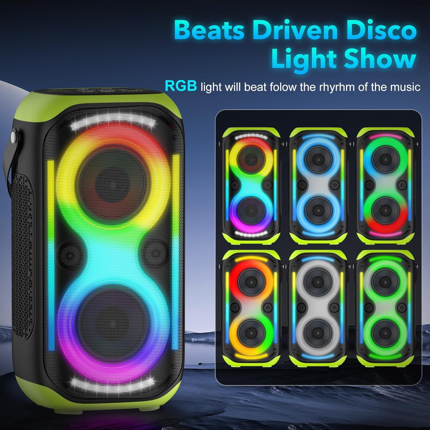 Thumbnail 4 de TYOTY Bluetooth Speaker 160W portable boombox 🔊