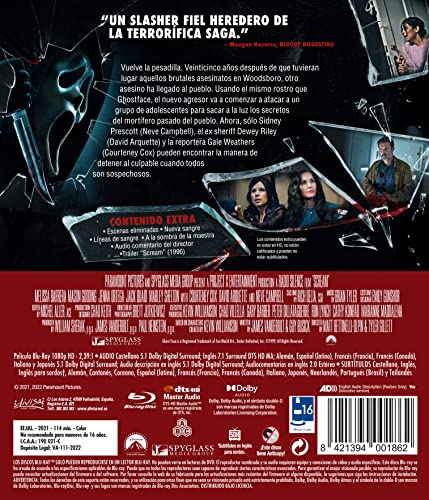 Thumbnail 1 de Scream (2022) Blu-ray — edición película 📀