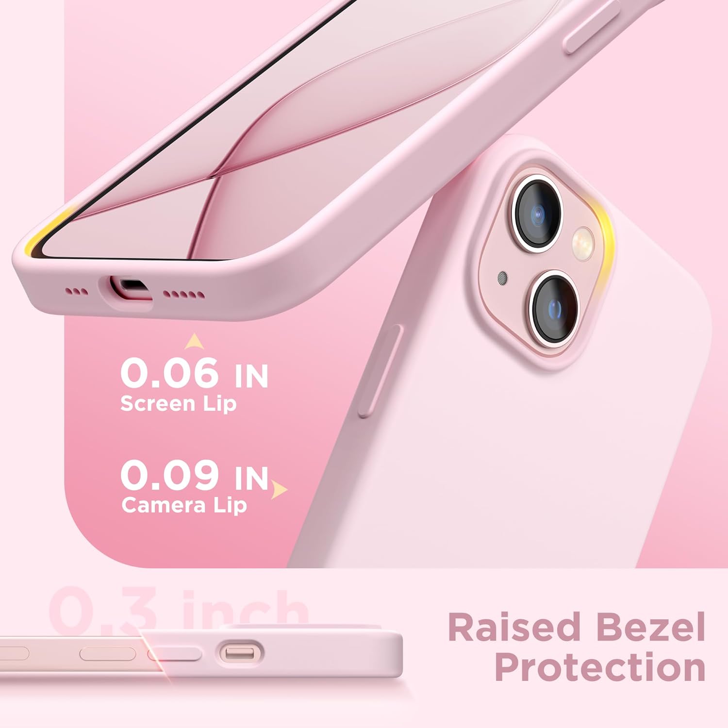 Thumbnail 6 de GolbinBox Magnetic Case for iPhone 13/14 (6.1") Chalk Pink with MagSafe
