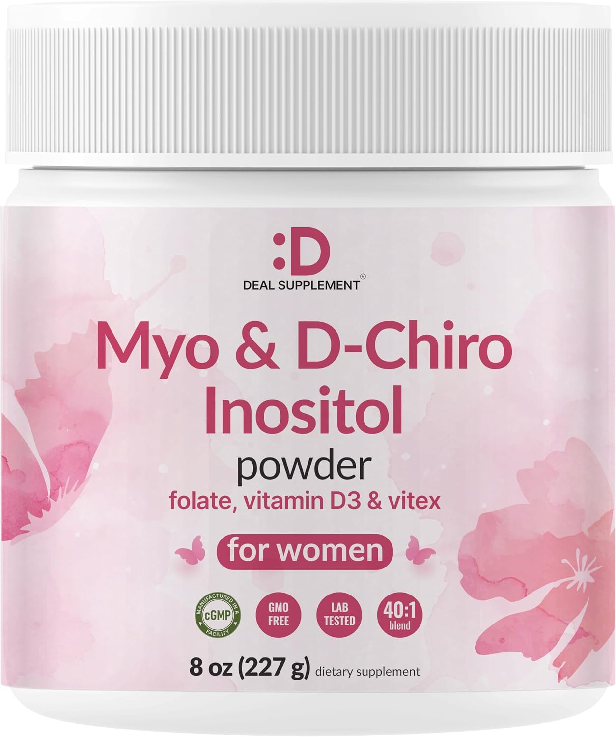 Detalle de Myo-Inositol & D-Chiro Inositol Powder Supplement 40:1 Ratio