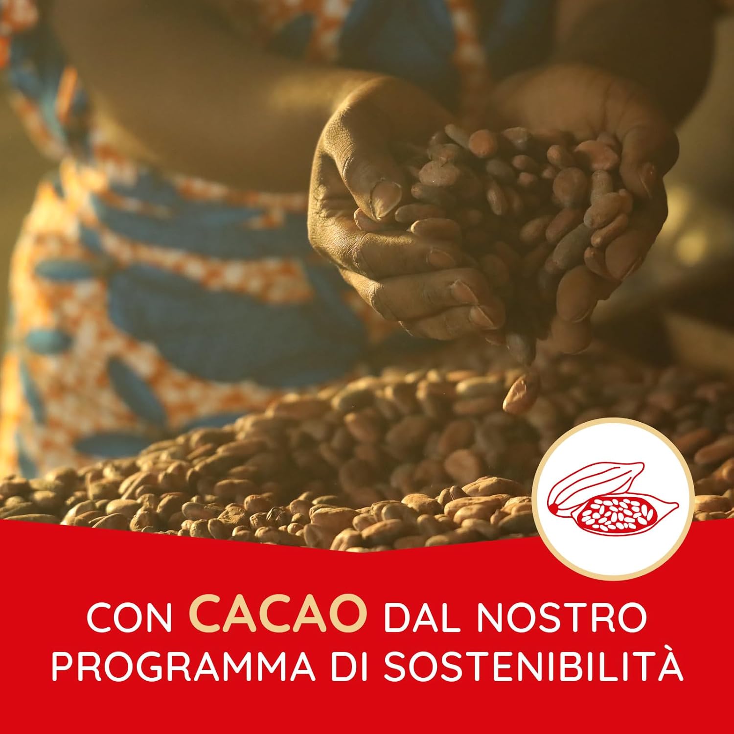 Detalle de Loacker Tortina Caramel: croccanti wafer, crema al caramello e cioccolato al latte in confezione convenienza