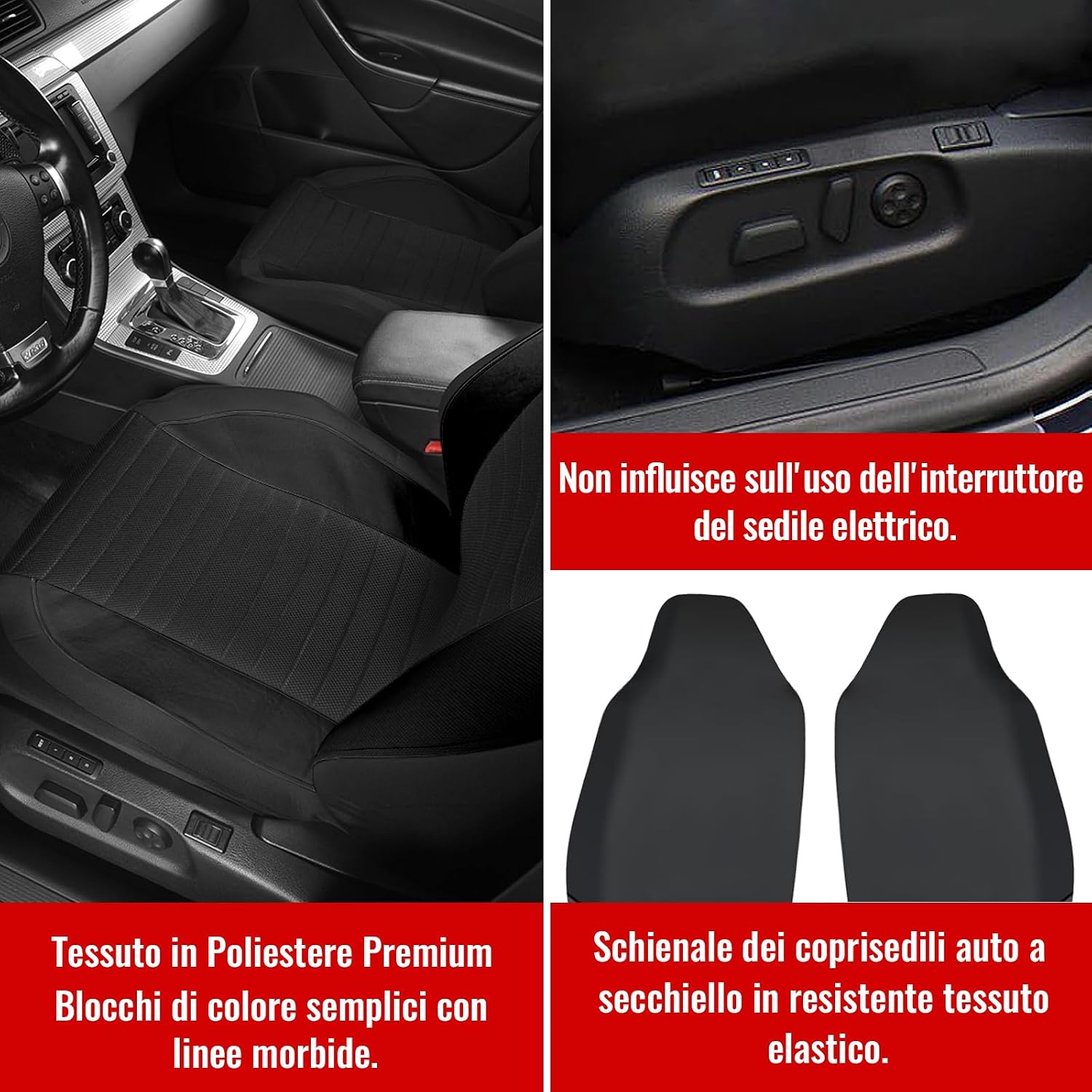 Detalle 2 de AUTOYOUTH Coprisedili anteriori universali per sedili con airbag