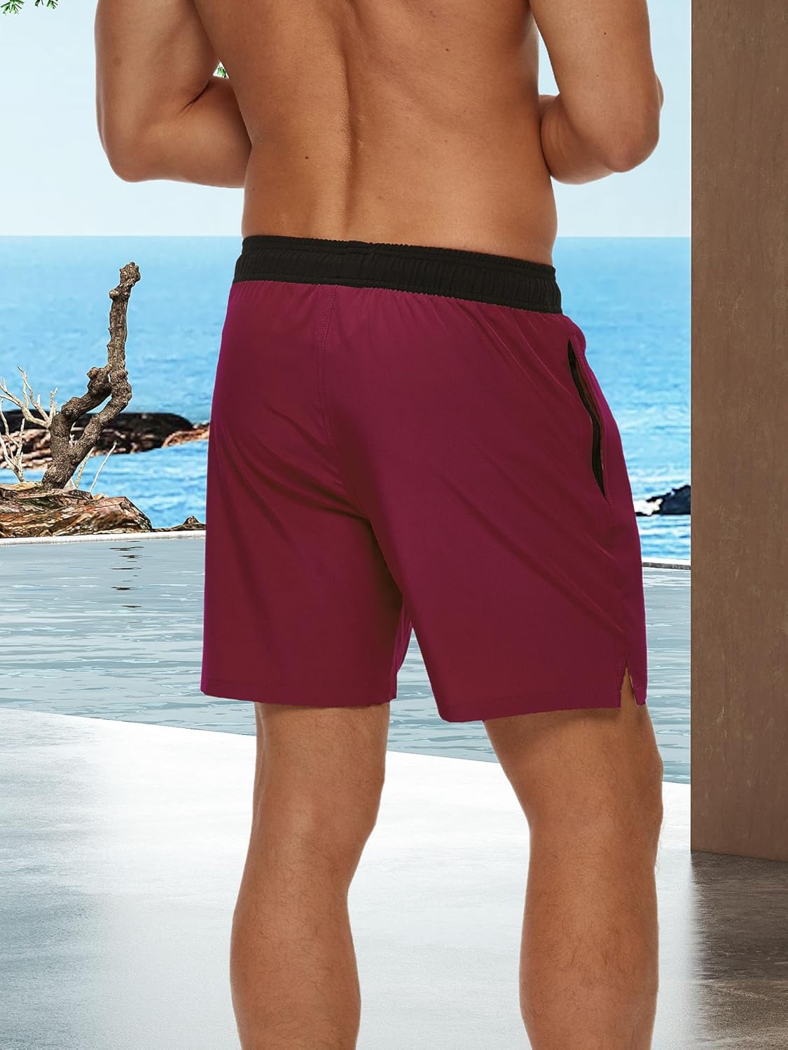 Thumbnail 2 de Arcweg Badehose Herren mit Reißverschlusstasche – atmungsaktiv, wasserabweisend und verstellbar