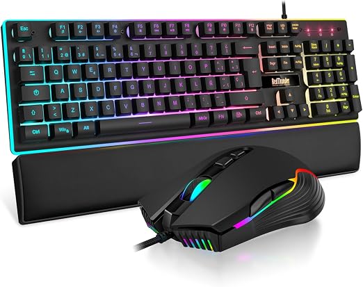 Detalle de RedThunder K10 Kit Gaming 3 en 1 con RGB y Teclas Mecánicas