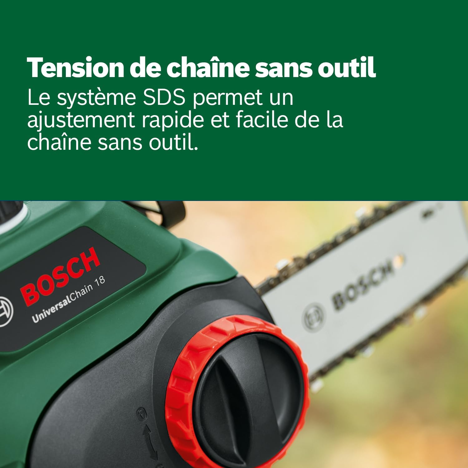 Thumbnail 4 de Tronçonneuse sans-fil Bosch UniversalChain 18 – chaîne 200 mm, système SDS