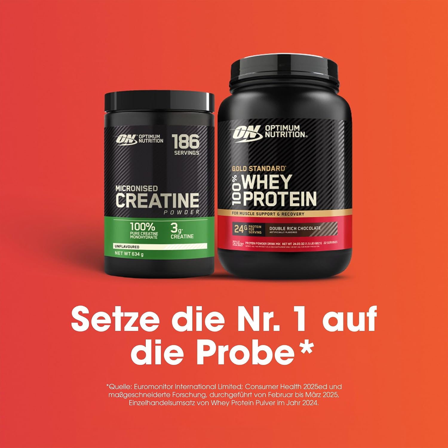 Detalle de Optimum Nutrition Mikronisiertes Kreatin Pulver, geschmacksneutral – 634 g (186 Portionen)
