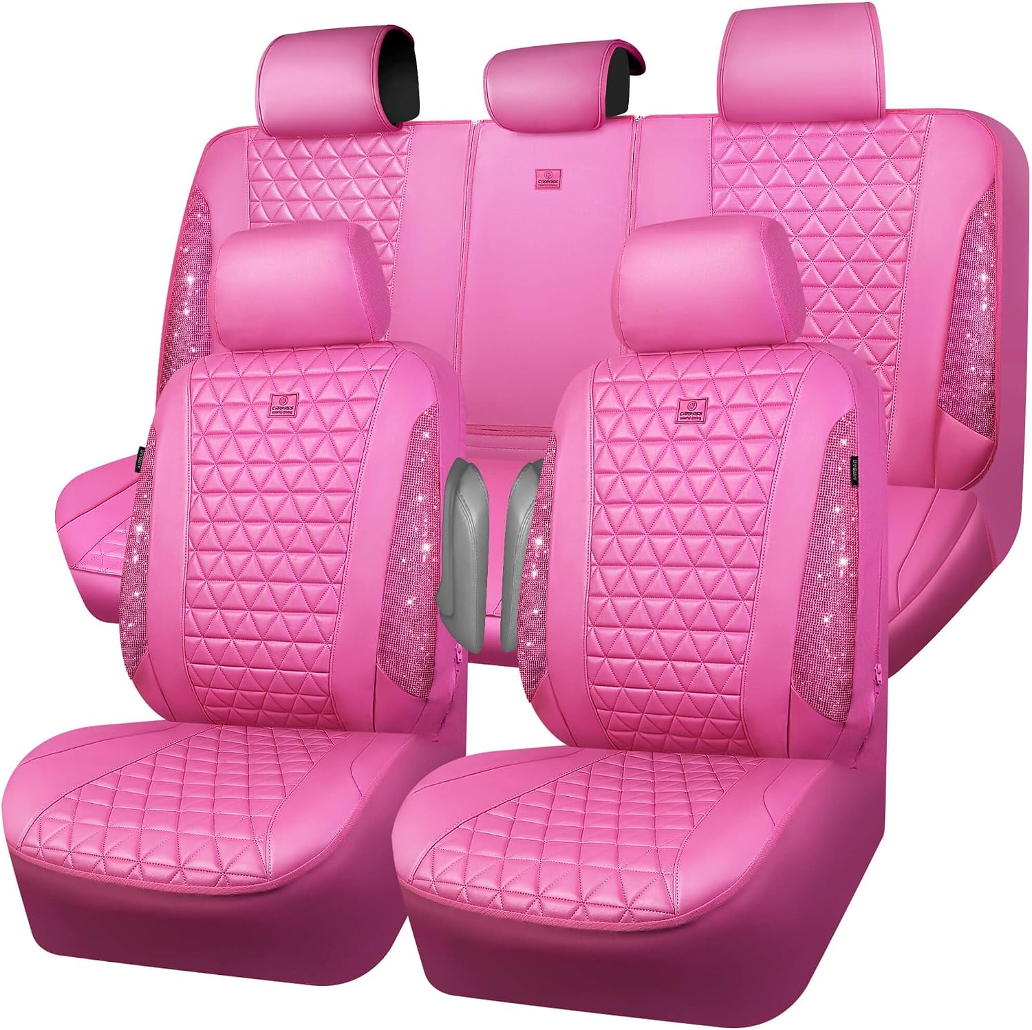 Detalle de CAR PASS Hot Pink Bling Seat Covers