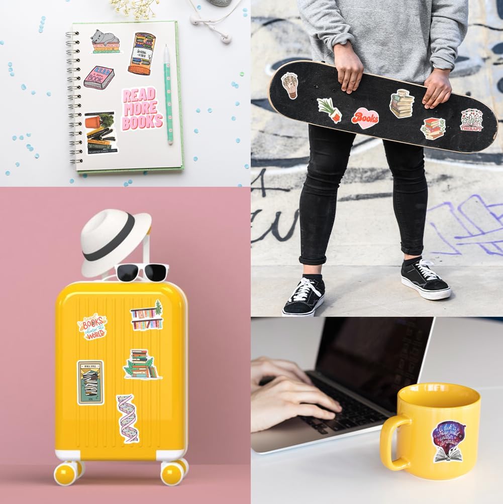 Detalle 2 de AUAUY motiverende citaatstickers van vinyl, 100 unieke stickers in vier stijlen