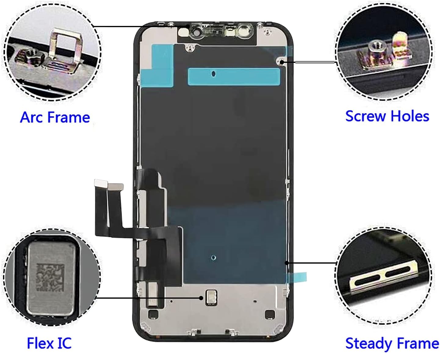 Thumbnail 6 de Brinonac iPhone 11 6.1-inch LCD screen kit