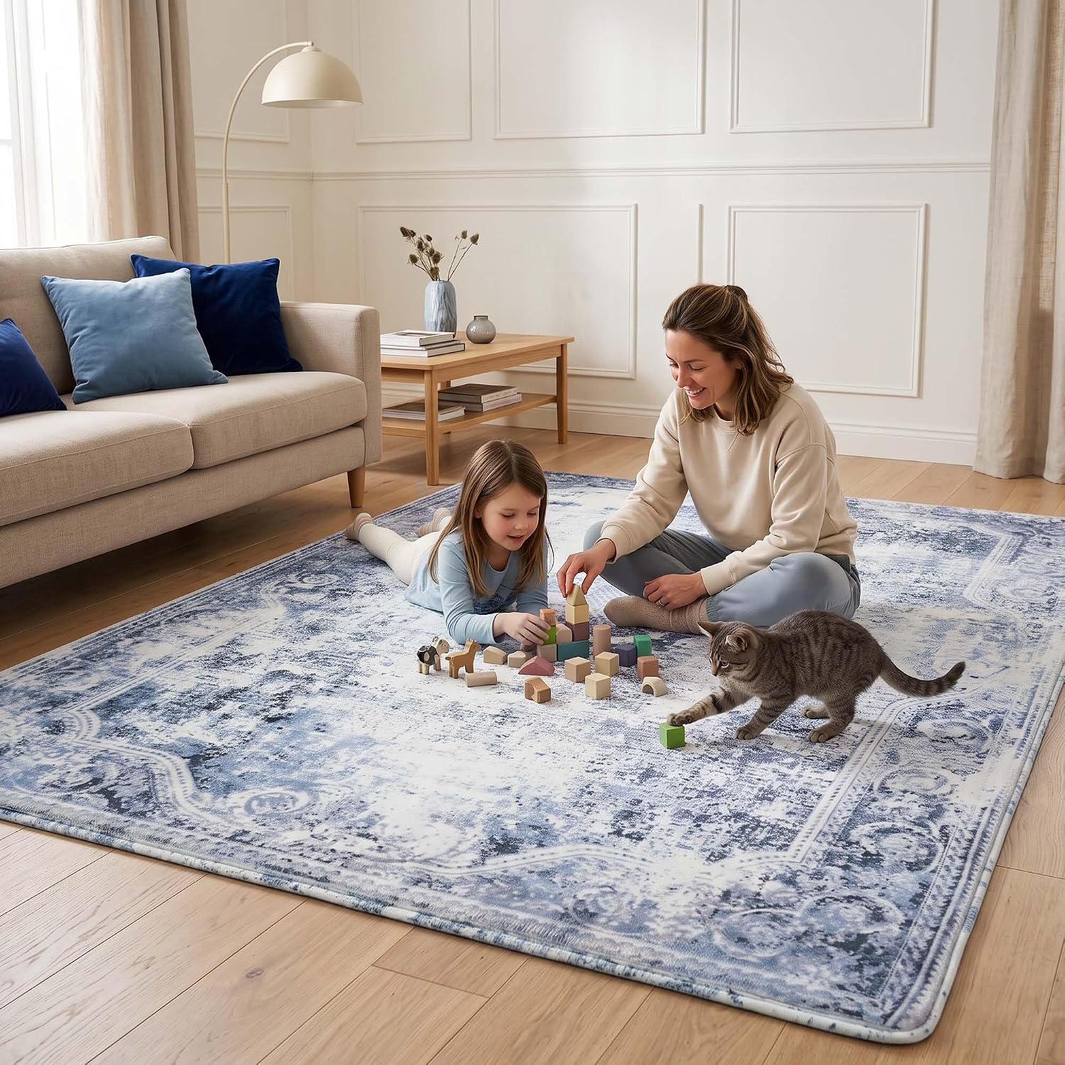 Detalle de Huloo Sleep Cappadocia Baby Play Mat, 79 x 158 Inches, 1.3-Inch Elasti-Foam