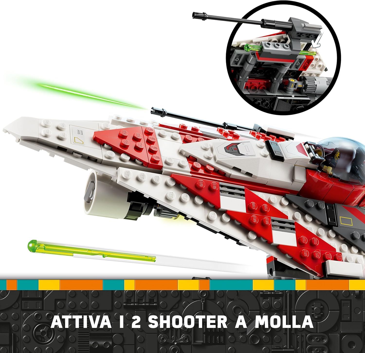 Thumbnail 2 de LEGO Star Wars Starfighter di Jedi Bob (75388) – Set da costruire e collezione
