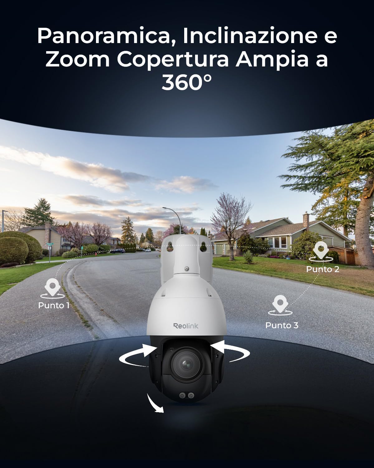 Thumbnail 3 de Reolink RLC-823S2 PTZ esterno PoE 4K con zoom ottico 3D 16X e visione notturna a colori