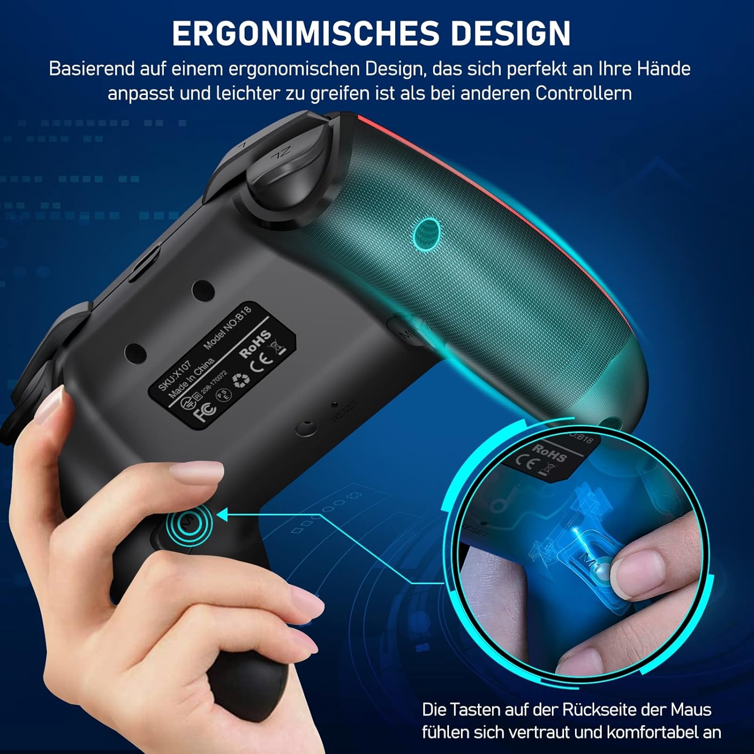 Thumbnail 5 de HELLCOOL Switch Controller kabellos 15 Std