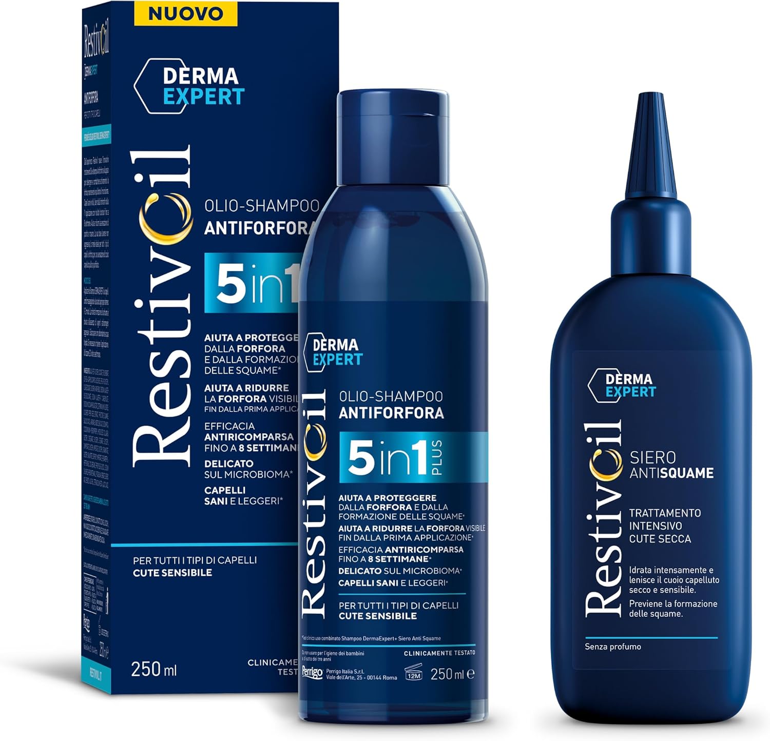 Detalle de RestivOil Derma Expert Siero Antisquame, trattamento intensivo per cute secca 150 ml