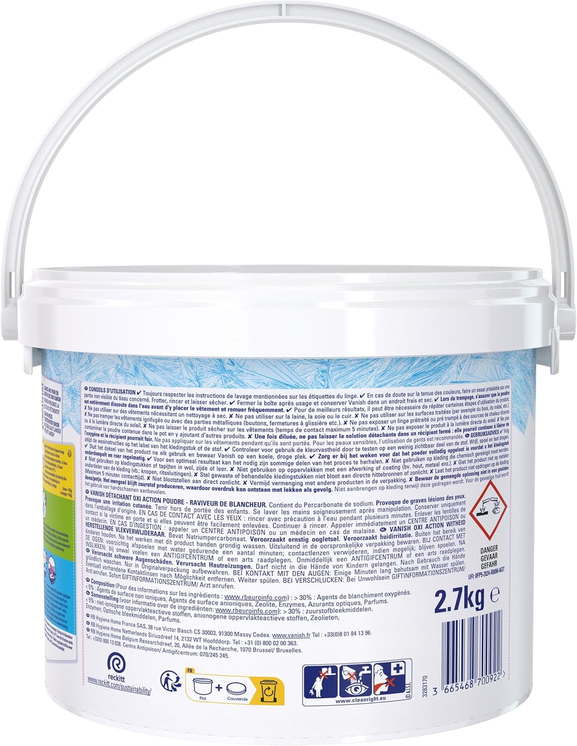 Detalle de Vanish Oxi Action Booster de Blancheur — Détachant poudre 2,7 kg