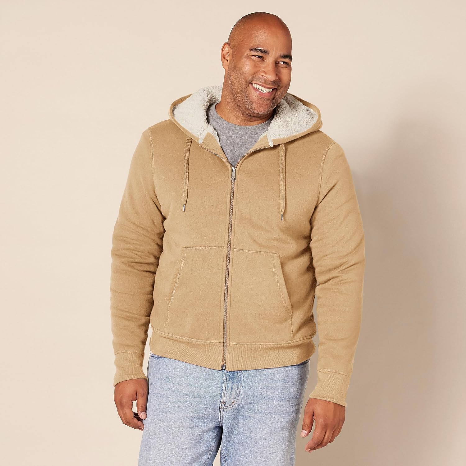 Thumbnail 4 de Amazon Essentials Men's Sherpa-Lined Full-Zip Fleece Hoodie
