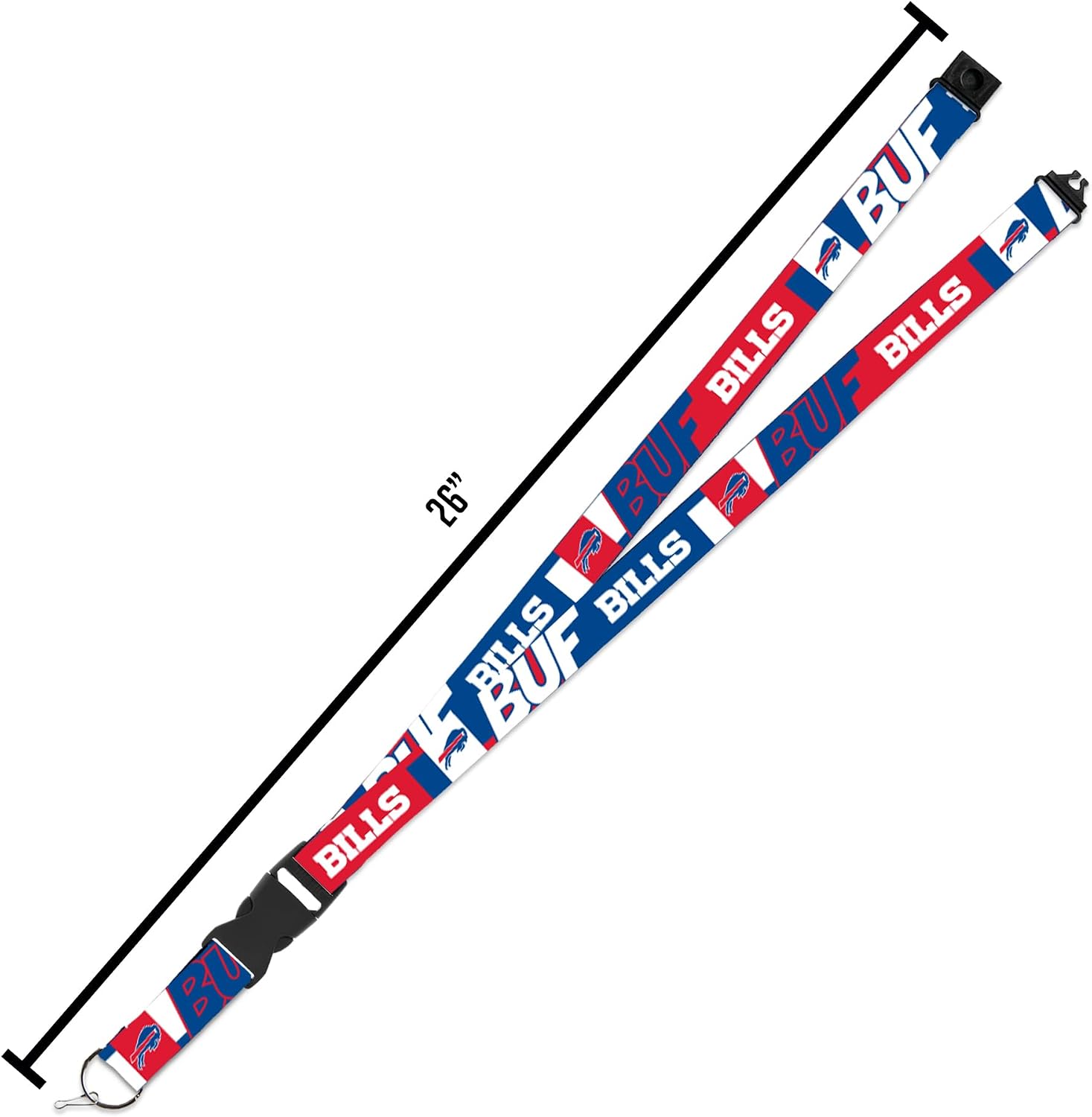 Detalle de Rico Industries NFL Football 19" x 1" Premium Unisex Safety Breakaway Lanyard - Flash
