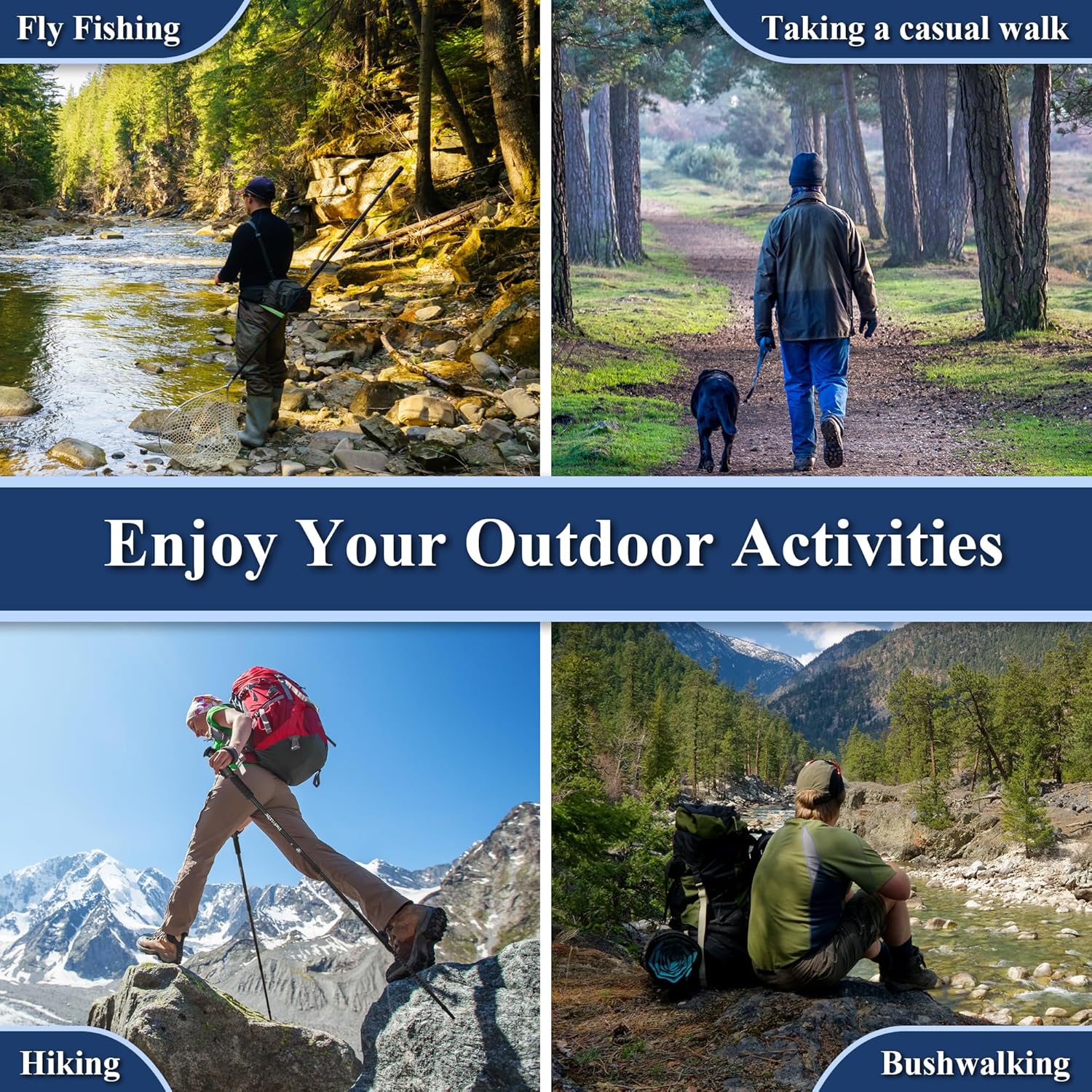Thumbnail 6 de TheFitLife Hiking Trekking Poles 130 cm