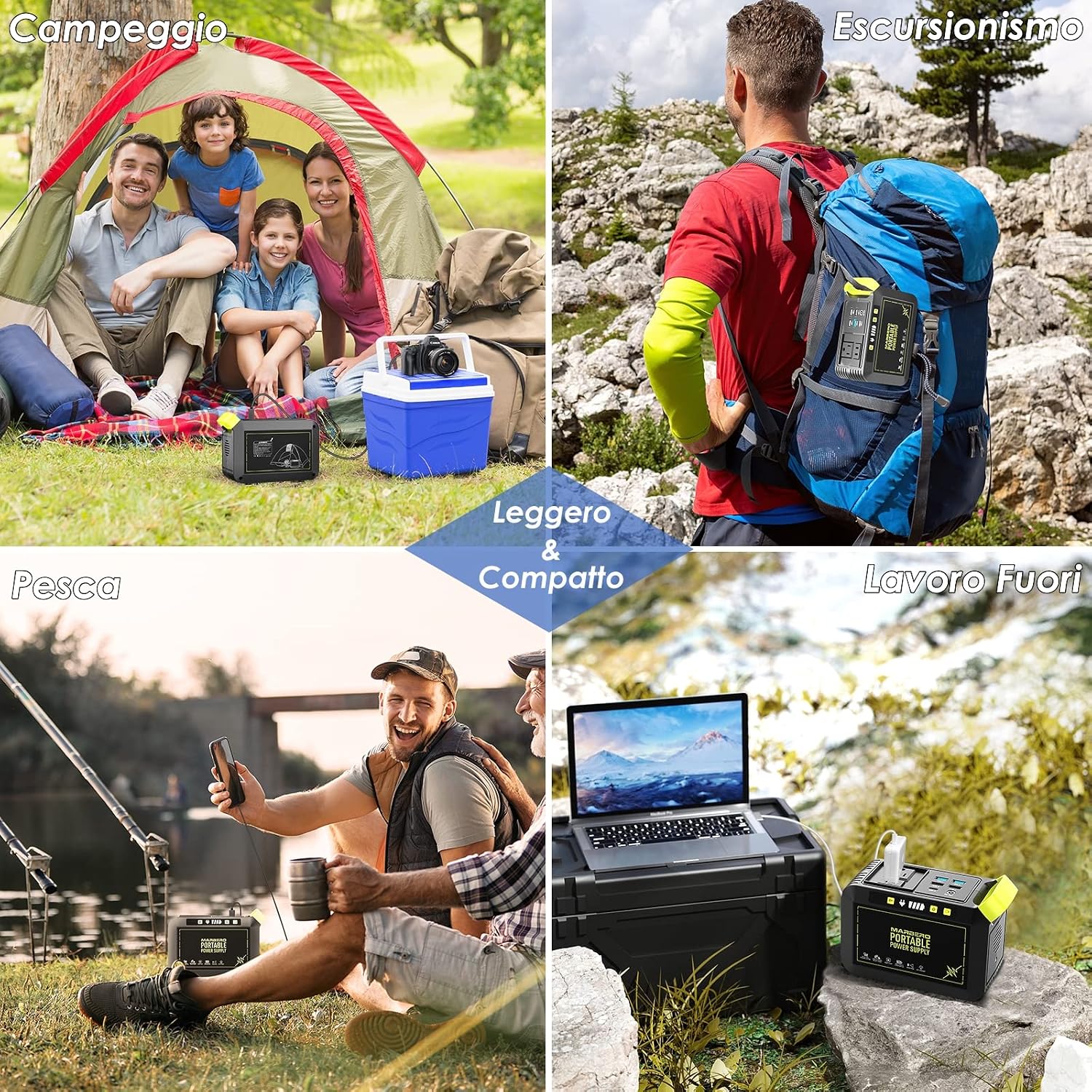 Detalle 1 de MARBERO M82 88Wh Power Bank portatile per campeggio