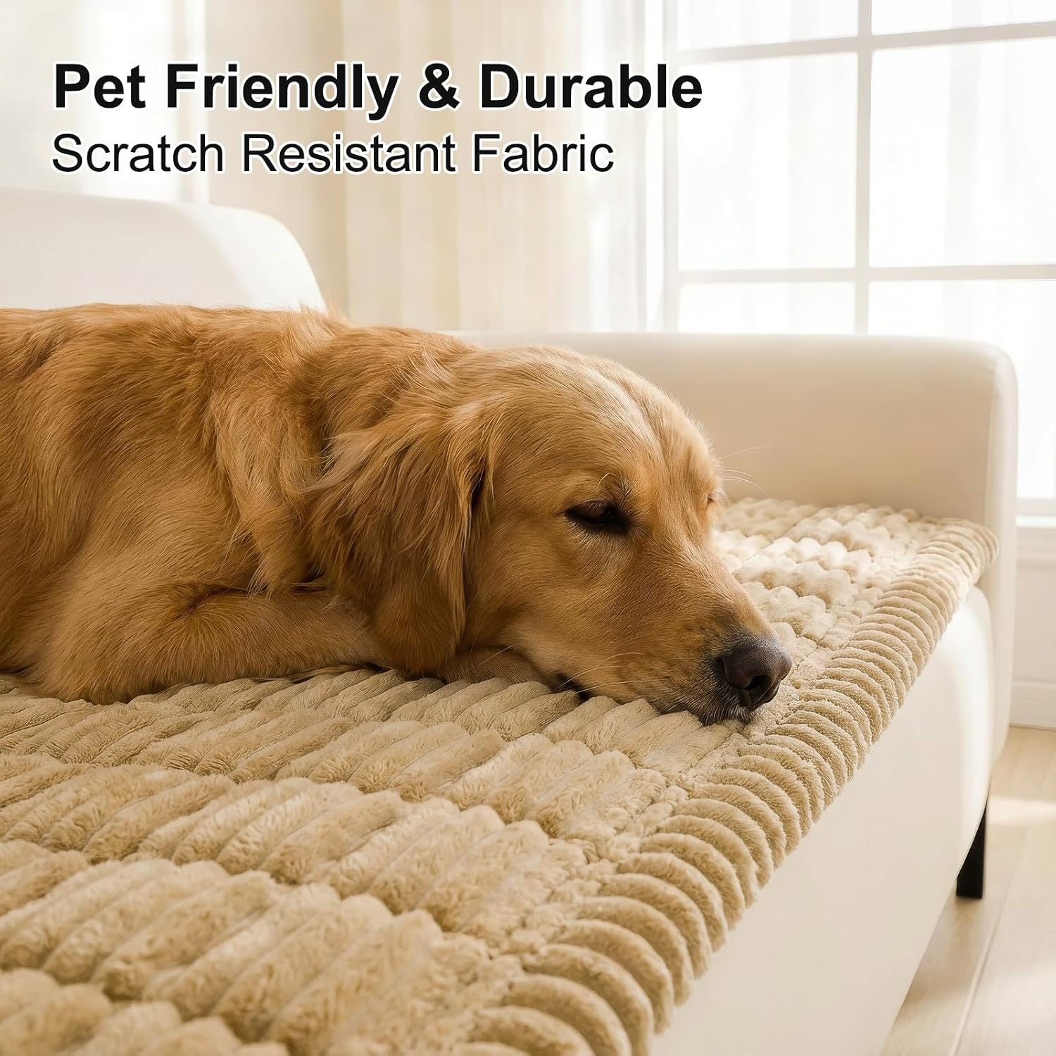 Detalle de Smiry FLRCWDZ02 Couch Cover, 27.6" x 82.7" Washable Polyester Protector