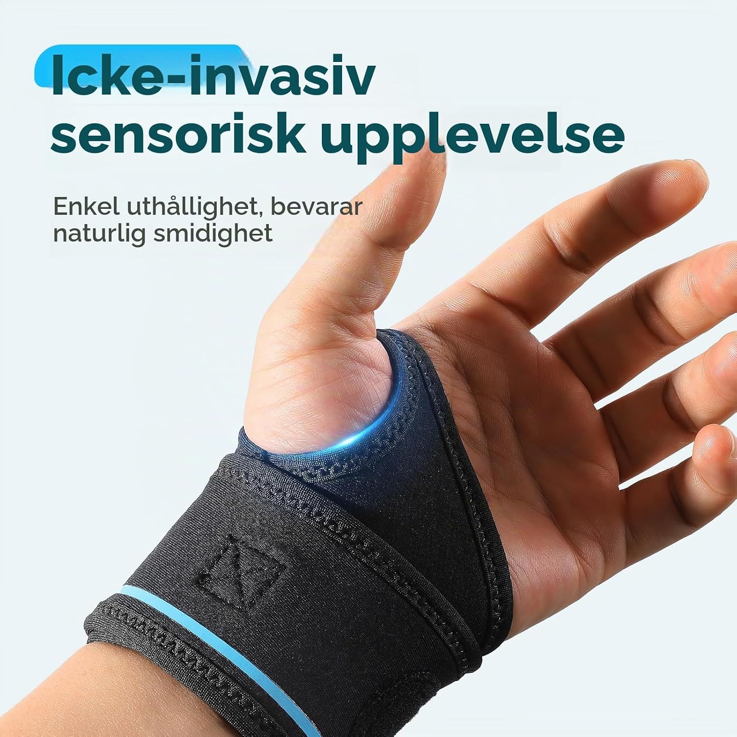 Detalle de AGPTEK handledsstöd med justerbar kompression och ventilerande material, 2-pack