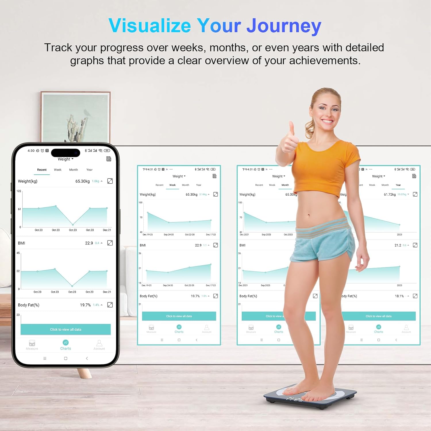 Thumbnail 3 de Healthkeep body weight scales with 13 metrics